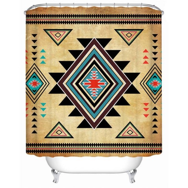 Geometric - Print Shower Curtain UK