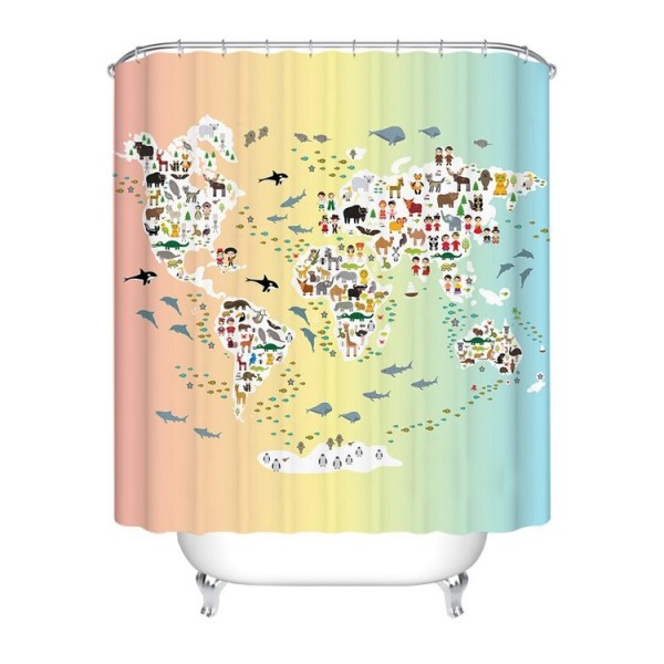 Compass - Print Shower Curtain UK