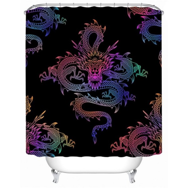 Red Dragon - Print Shower Curtain UK