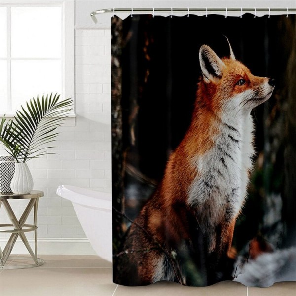 Fox - Print Shower Curtain UK