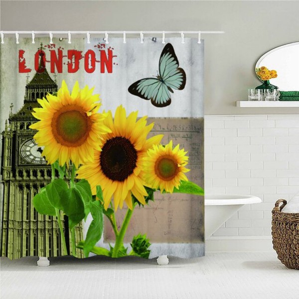 Flower Plant - Print Shower Curtain UK