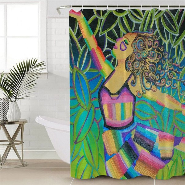 Colorful Roses - Print Shower Curtain UK