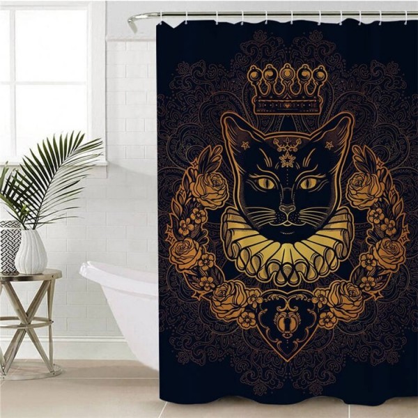 Golden Fox - Print Shower Curtain UK