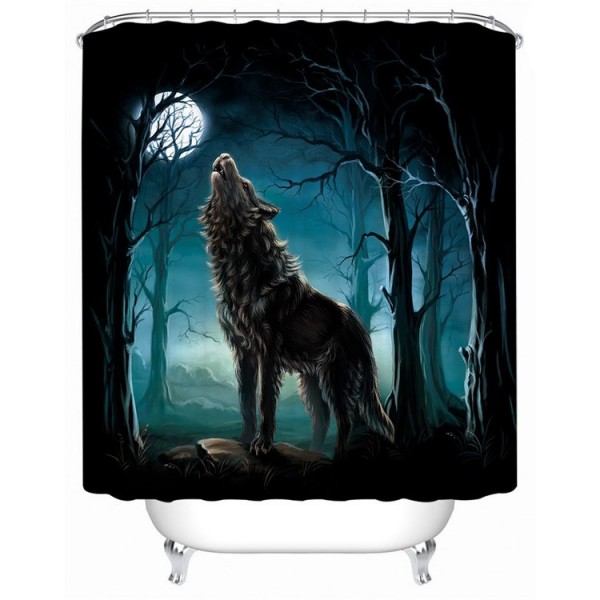 Wolf - Print Shower Curtain UK