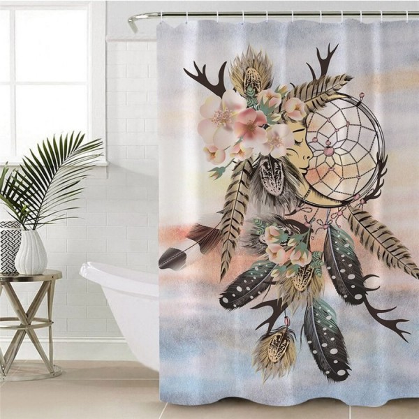 Boho Dreamcatcher - Print Shower Curtain UK