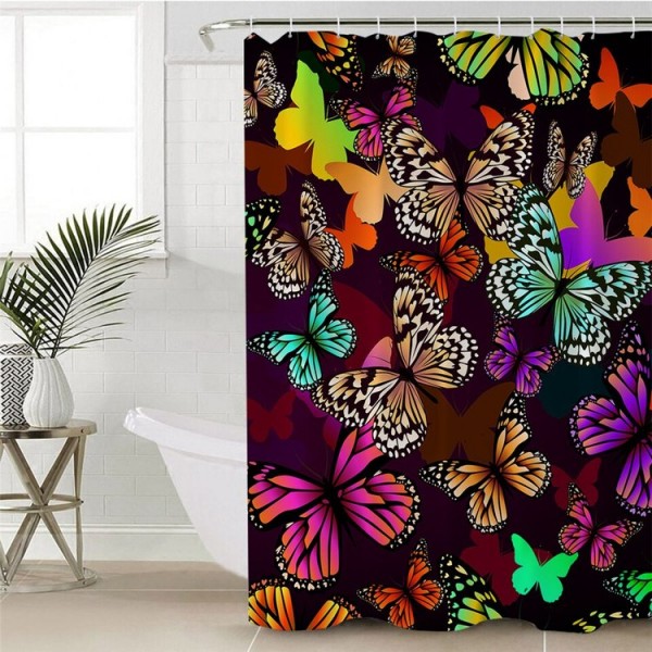 Flying Butterflies - Print Shower Curtain UK