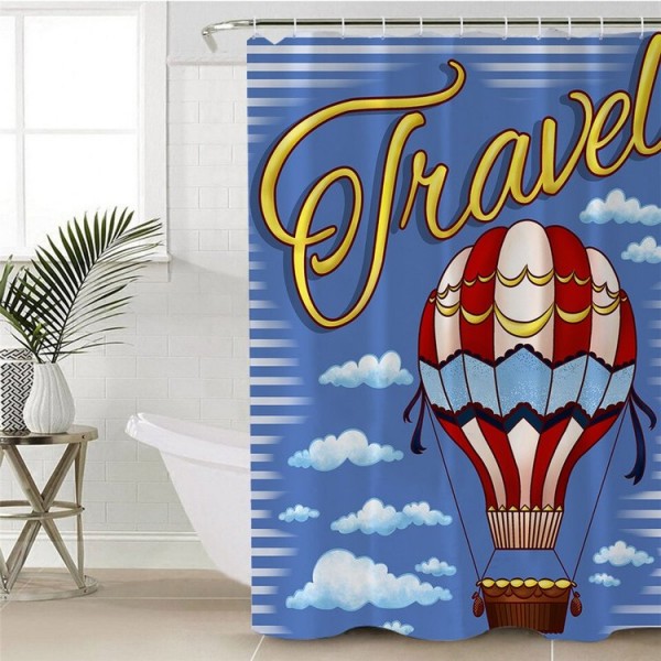 Travel - Print Shower Curtain UK