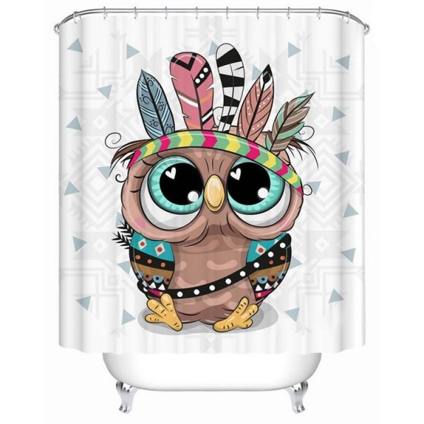 Owl - Print Shower Curtain UK