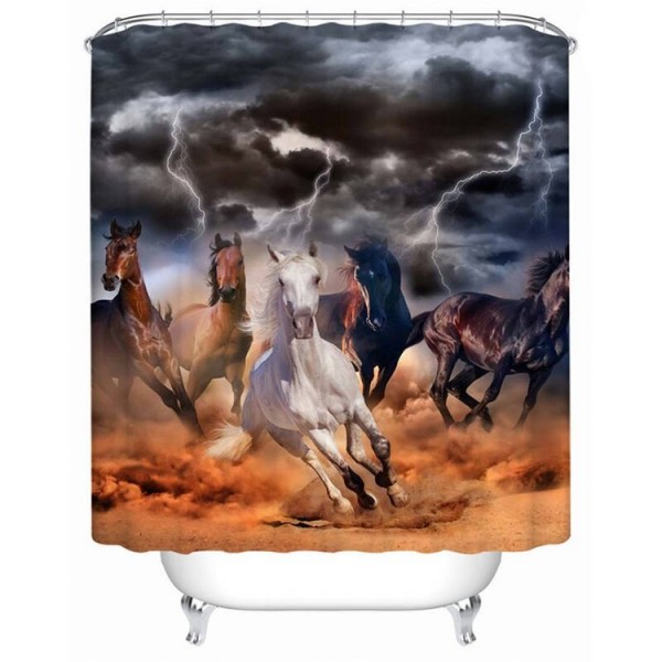 Horses - Print Shower Curtain UK
