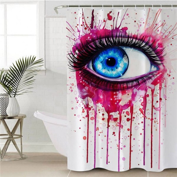Pink - Print Shower Curtain UK