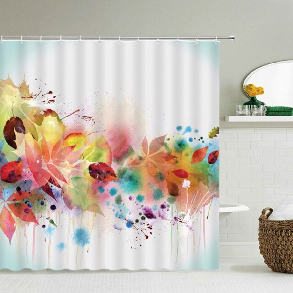 Flower Plant - Print Shower Curtain UK