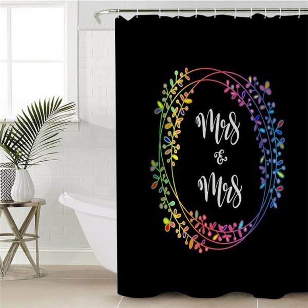 Mr and Mrs - Print Shower Curtain UK