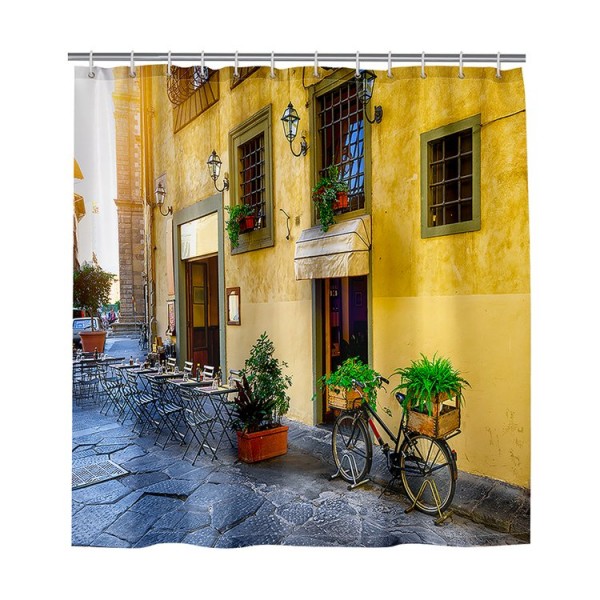 Cozy Town - Print Shower Curtain UK