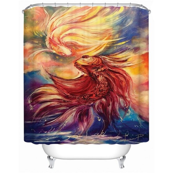 Fishes - Print Shower Curtain UK