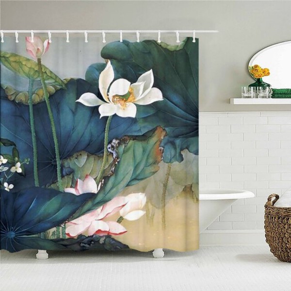 Flower Plant - Print Shower Curtain UK