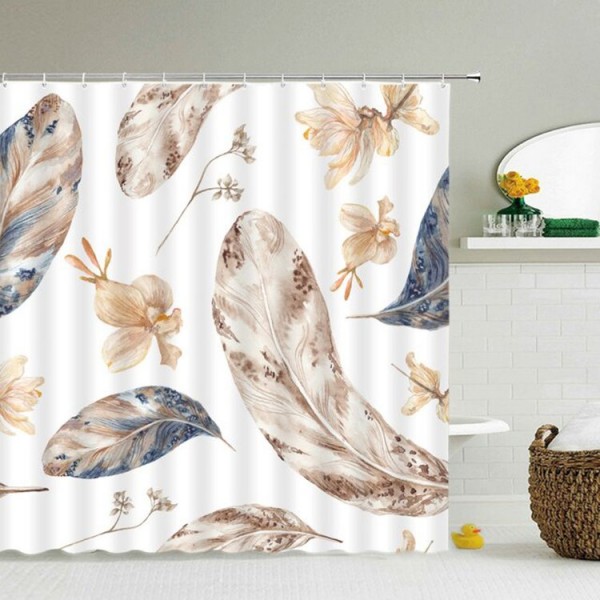 Feather - Print Shower Curtain UK