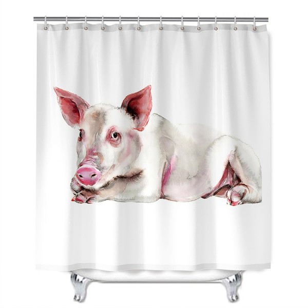 Pig - Print Shower Curtain UK