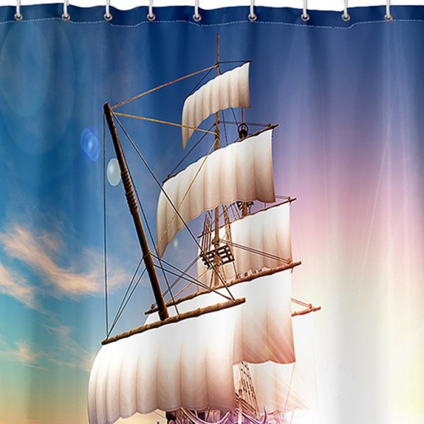 Sailboat - Print Shower Curtain UK