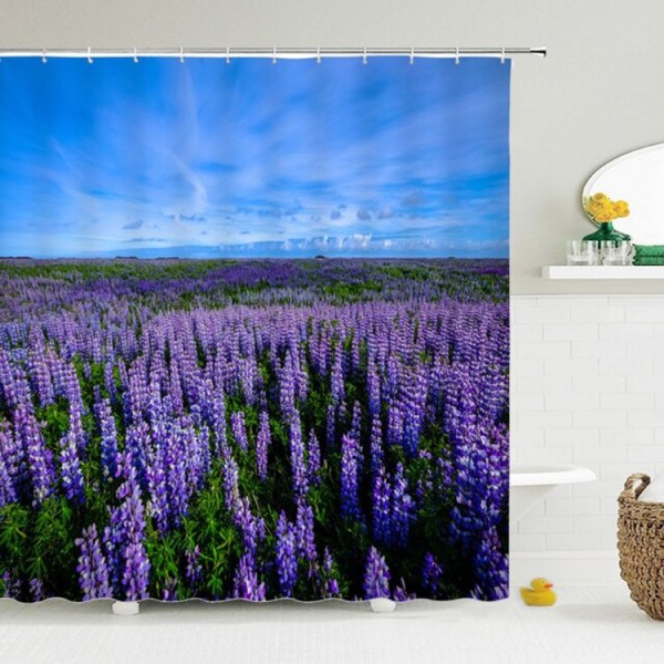 Lavender - Print Shower Curtain UK