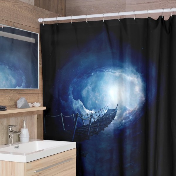 Bridge To The Stars -  Print Shower Curtain UK