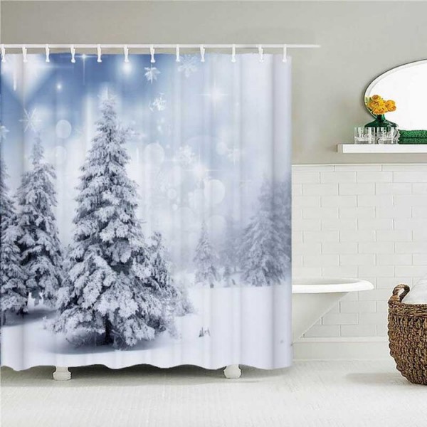 Snow Scenery - Print Shower Curtain UK
