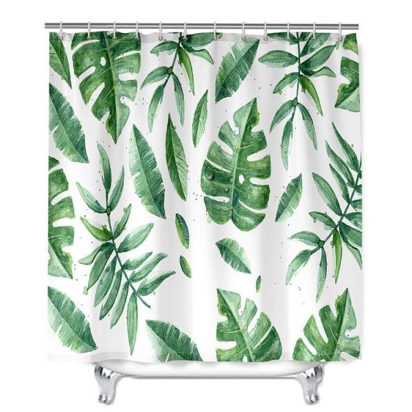 Fresh Leaf - Print Shower Curtain UK
