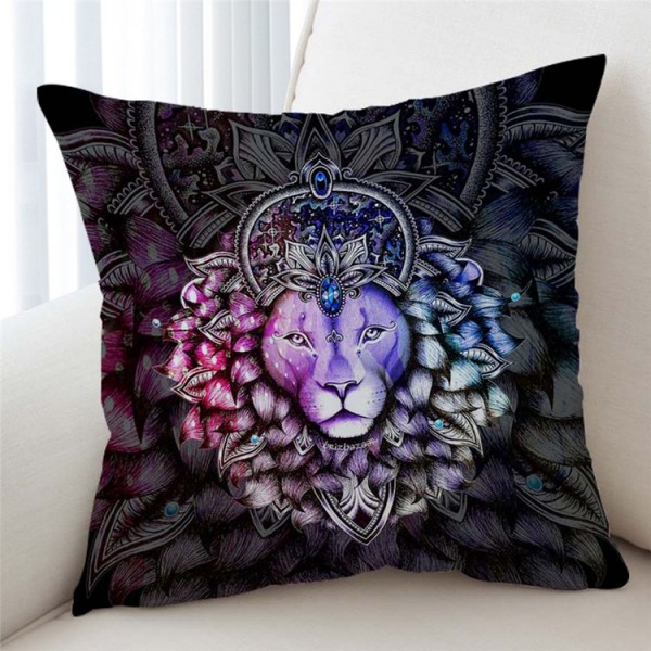 Lion - Linen Pillowcase UK