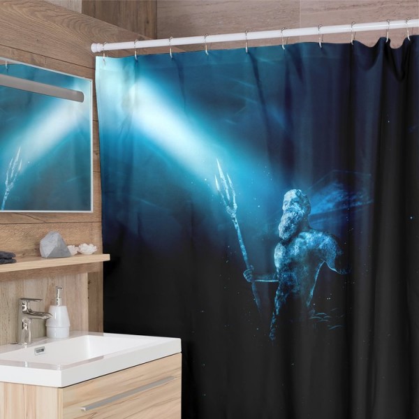Poseidon -  Print Shower Curtain UK