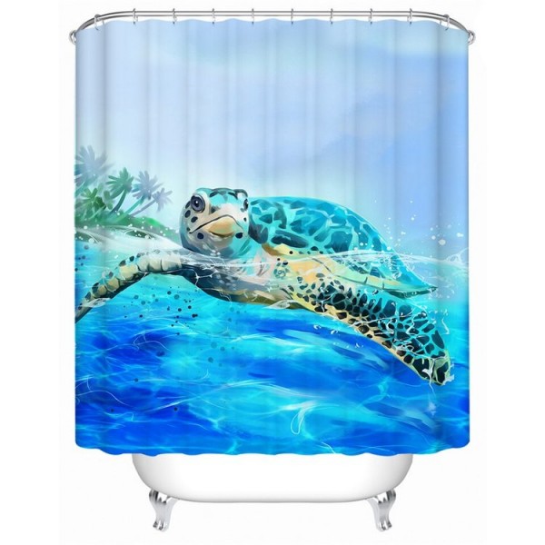Sea Turtle - Print Shower Curtain UK