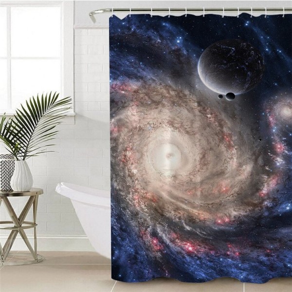 3D Galaxy - Print Shower Curtain UK