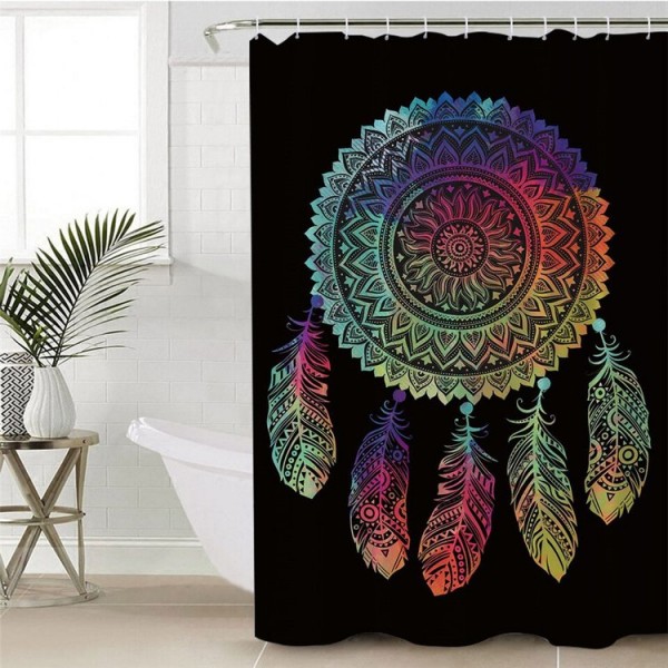 Boho Dreamcatcher - Print Shower Curtain UK