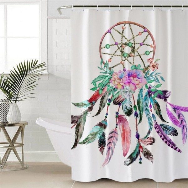 Boho Dreamcatcher - Print Shower Curtain UK