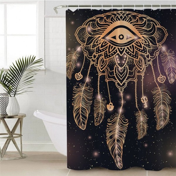 Boho Dreamcatcher - Print Shower Curtain UK
