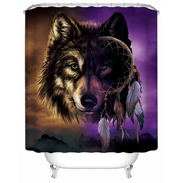 Wolf - Print Shower Curtain UK