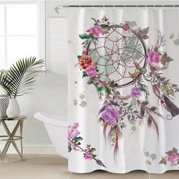Boho Dreamcatcher - Print Shower Curtain UK