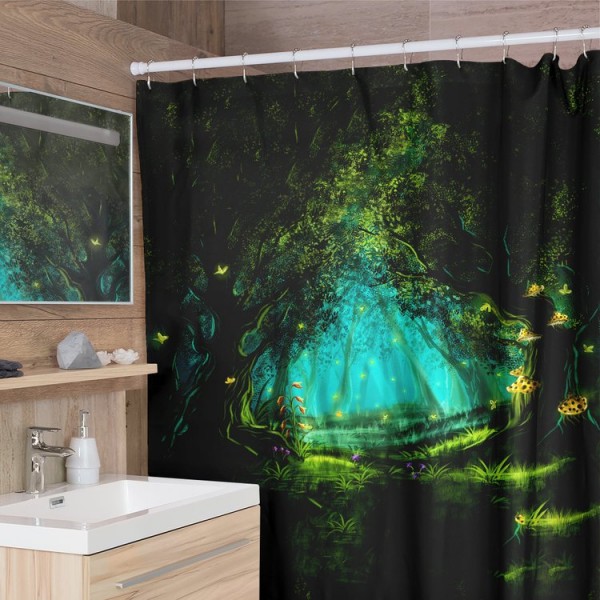 Mystic Forest -  Print Shower Curtain UK