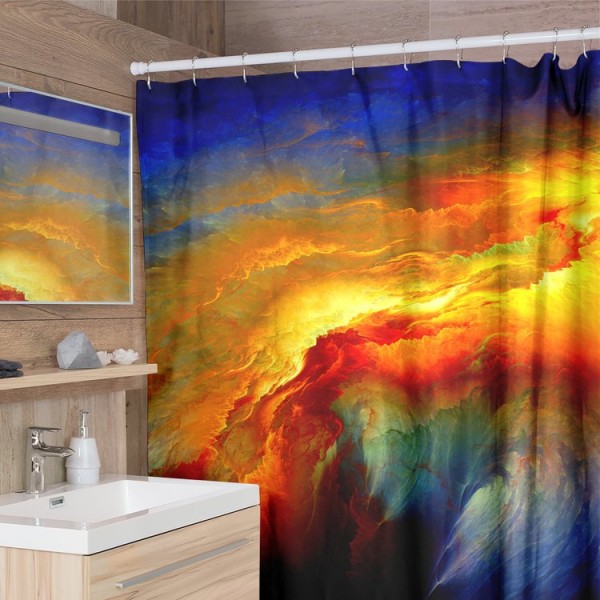 Sunset Nebula -  Print Shower Curtain UK