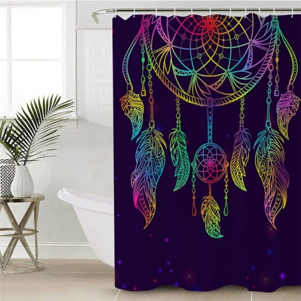 Boho Dreamcatcher - Print Shower Curtain UK