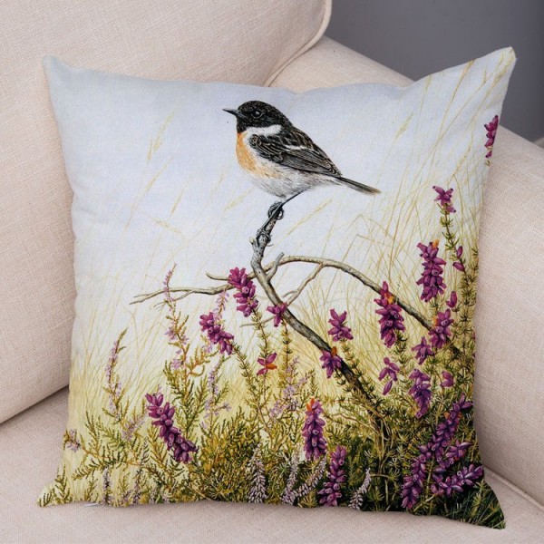 Bird - Linen Pillowcase UK