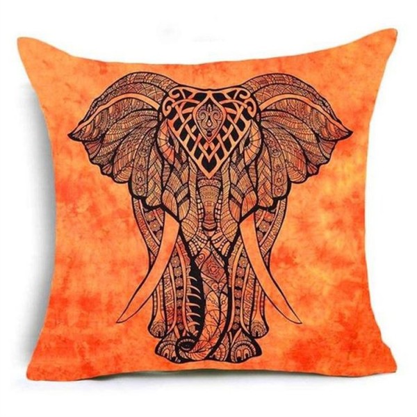 Elephant - Linen Pillowcase UK