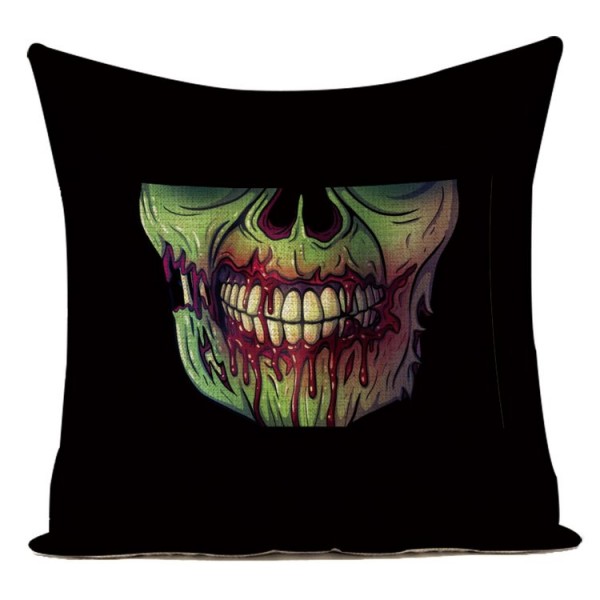 Skull - Linen Pillowcase UK