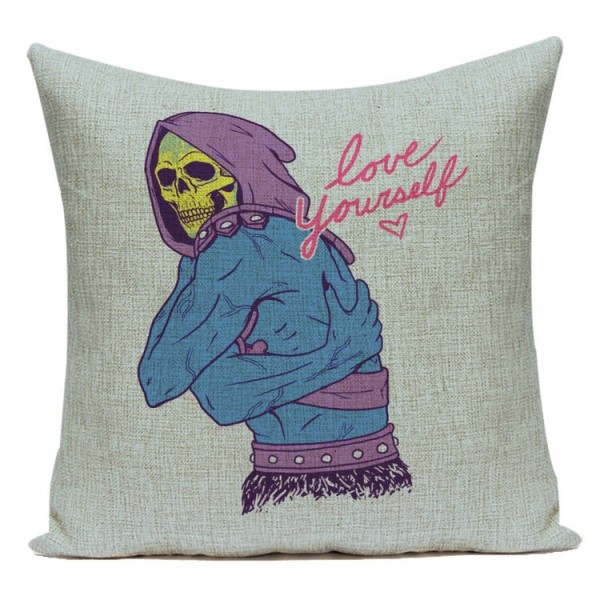 Skull - Linen Pillowcase UK