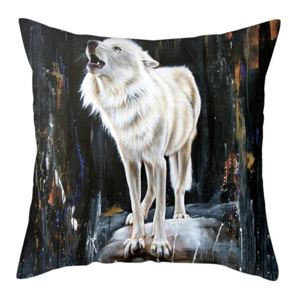 Wolf - Linen Pillowcase UK