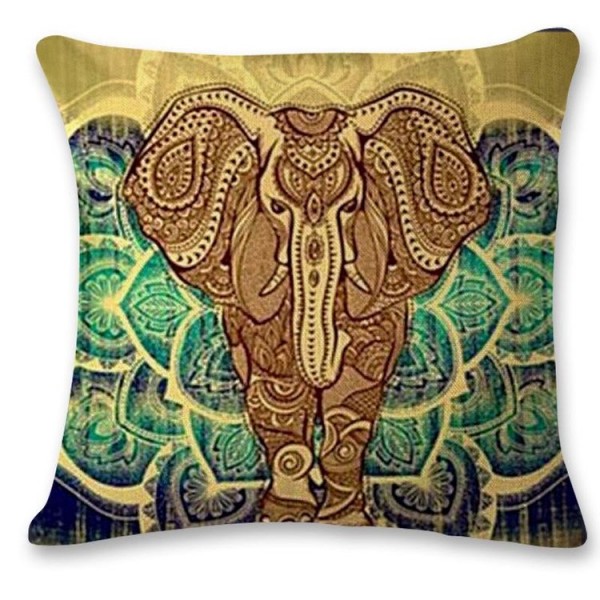 Elephant - Linen Pillowcase UK
