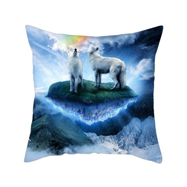 Wolf - Linen Pillowcase UK