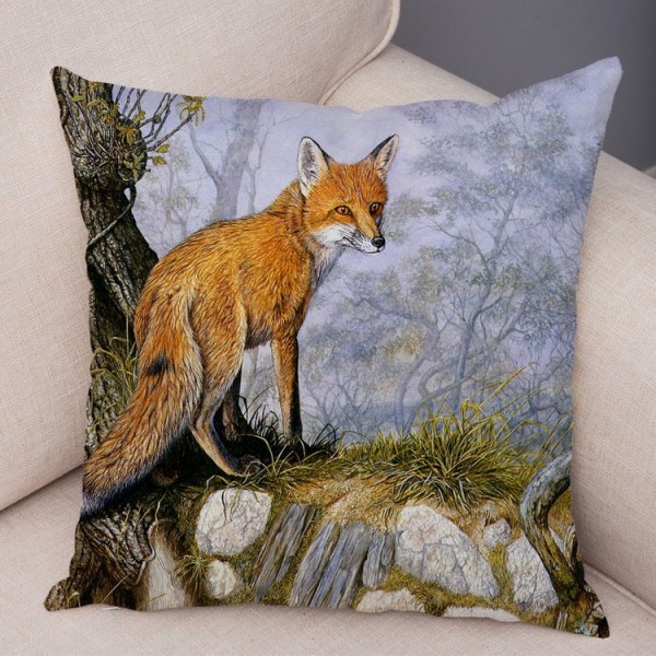 Fox - Linen Pillowcase UK