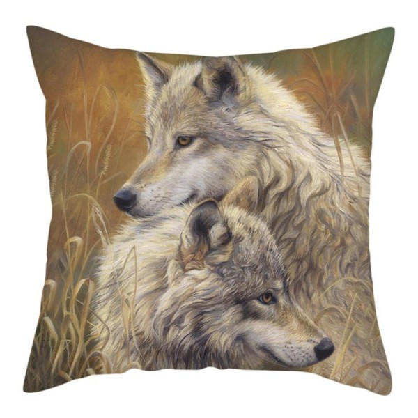 Wolf - Linen Pillowcase UK