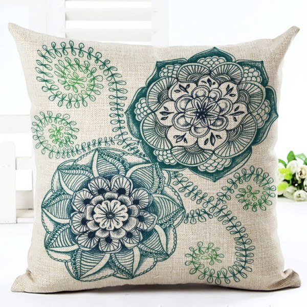 Mandala - Linen Pillowcase UK