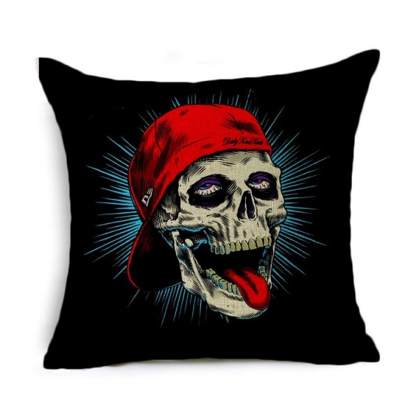Skull - Linen Pillowcase UK