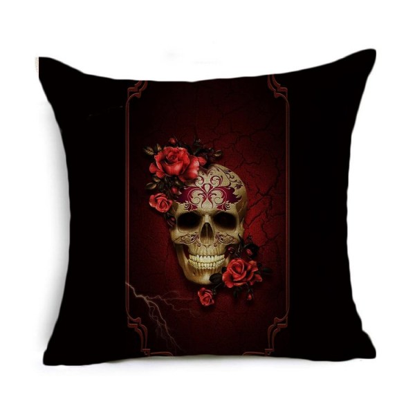 Skull - Linen Pillowcase UK